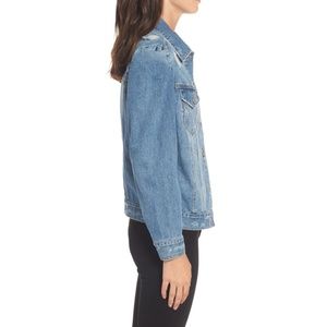 bp puff sleeve denim jacket